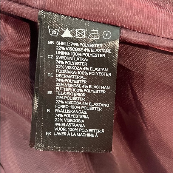 H&M Maroon Blazer / jacket - Picture 5 of 5